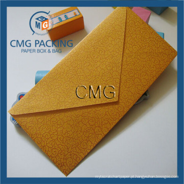 Envelopes de alta qualidade do negócio do ouro Envelopes do convite